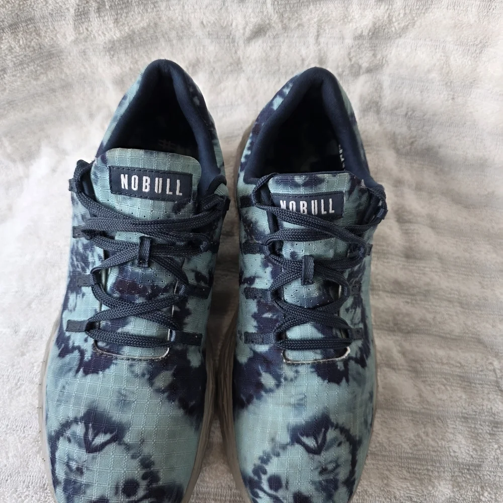 Nobull Ripstop Teal Tie Dye Runners Shoes All Day Men's 7.5 Women's 9 Sneakers